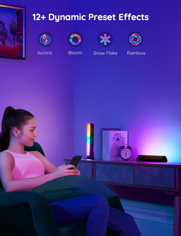 Govee Flow Plus Light Bars ljusstavar 2 st, WiFi, Bluetooth