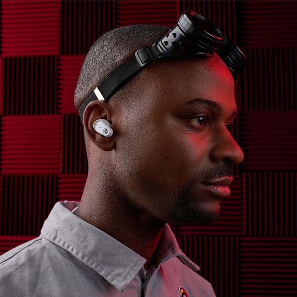 Skullcandy Method 360 ANC trådlösa brusreducerande in-ear-hörlurar, vit