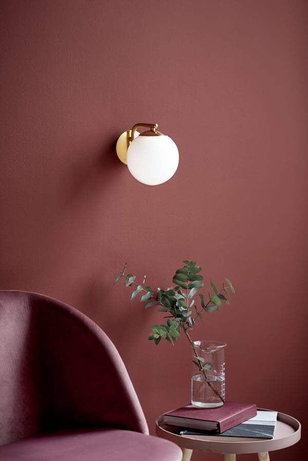 Nordlux Grant vägglampa, mässing