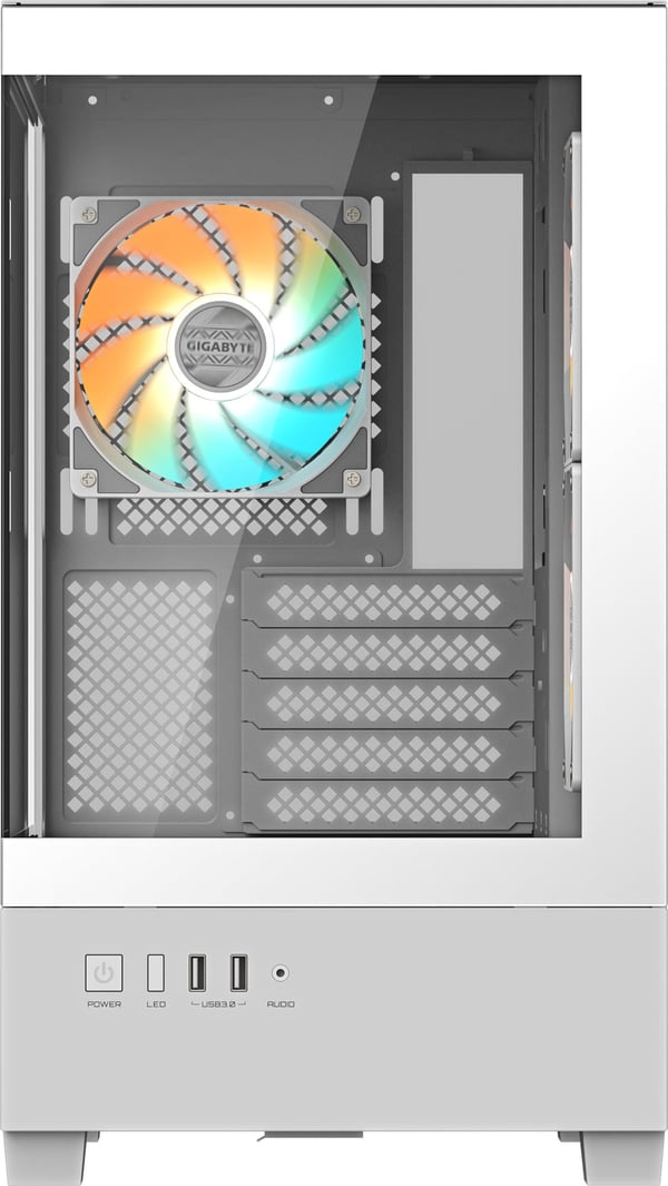 Gigabyte Panoramic ICE GB-C201PI M-ATX Mid-Tower Chassi, vit