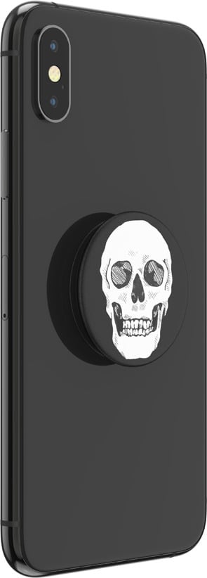 PopSockets PopGrip -hållare, Shaky Bones White