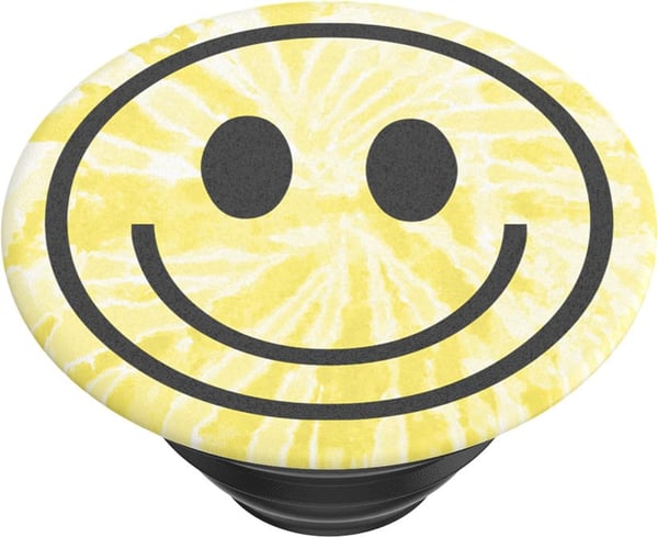 PopSockets PopGrip holder, Tie Dye Smiley