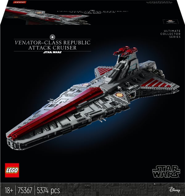 LEGO Star Wars™ Venator-Class Republic Attack Cruiser™ 75367 Byggset (5 374 delar)