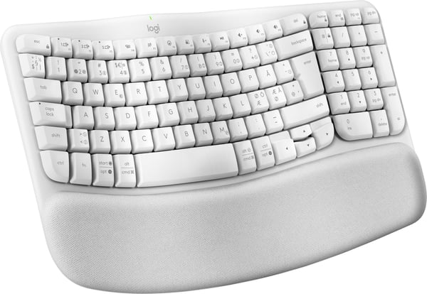 Logitech Wave Keys - trådlöst tangentbord, naturvit