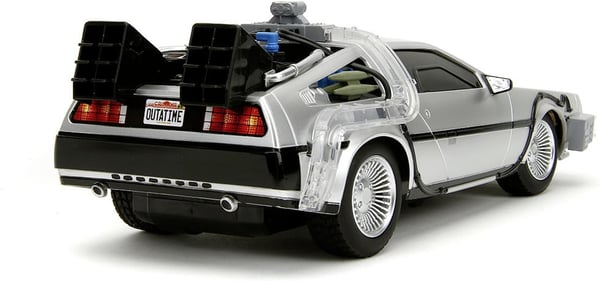Jada Back to the Future RC Time Machine -radio-kontrolleret bil, 1:16
