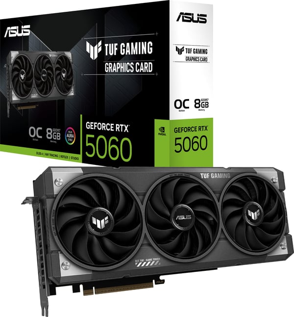 ASUS TUF Gaming GeForce RTX 5060 8 GB GDDR7 OC Edition grafikkort