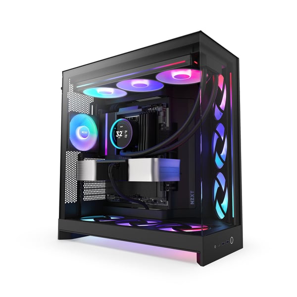 NZXT H9 Flow RGB (2025) ATX-chassi, svart