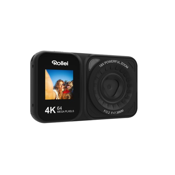 Rollei Compactline 64 DualScreen digitalkamera, svart