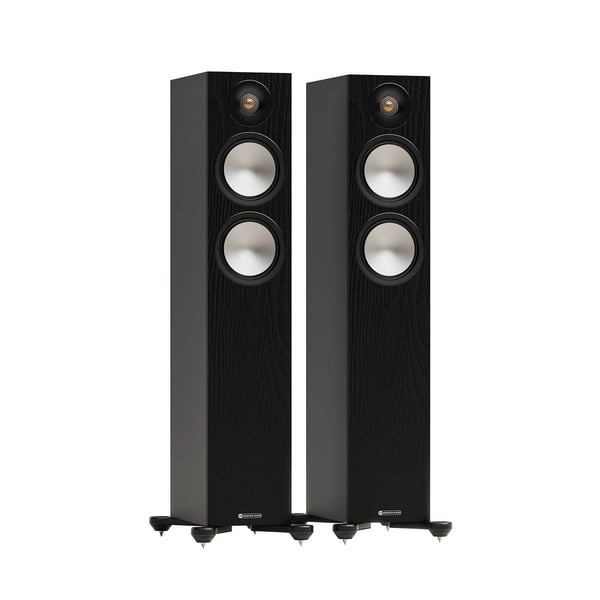 Monitor Audio Bronze 7G 300 golvhögtalarpar, svart