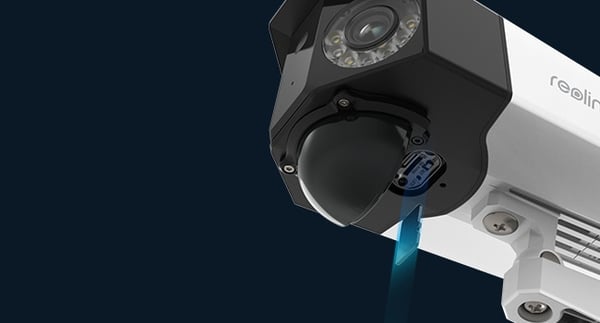 Reolink Duo-serien G750 batteridriven 8MP AI-övervakningskamera med två linser och LED-strålkastare, för utomhusbruk