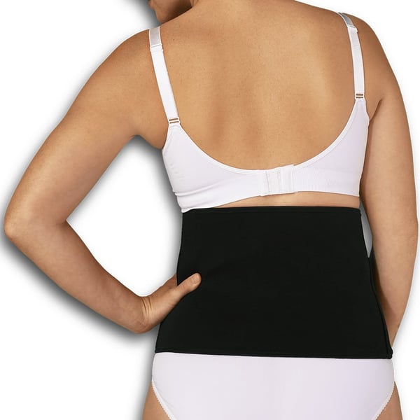 Carriwell Post Birth Belly Binder - efter förlossningen mageband, svart, storlek S/M