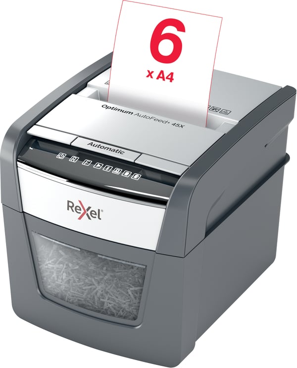 Rexel Optimum 45X automatisk papirstrimler, P4