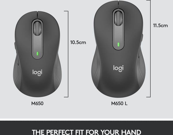 Logitech Signature M650 -trådløs mus, sort
