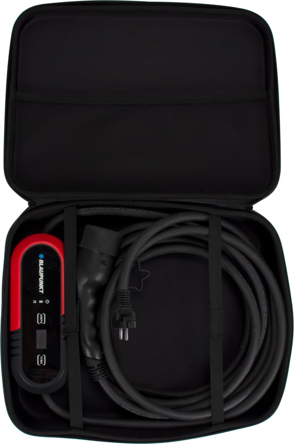 Blaupunkt P1PM2T2 - elektrisk bilopladningsenhed med kontrolpanel, 8 m, Shuko-Type2, 1-fase