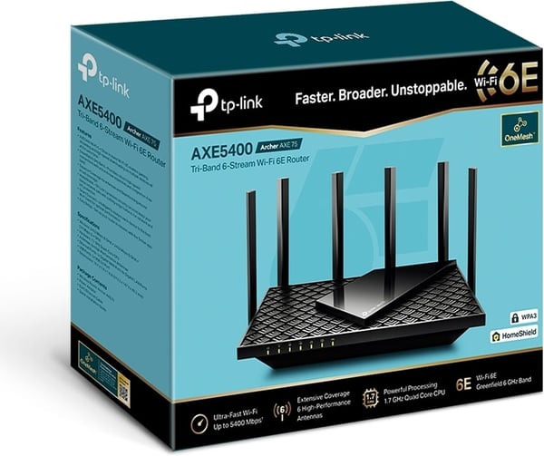 TP-LINK Archer AXE75 Tri-band WiFi6E-router