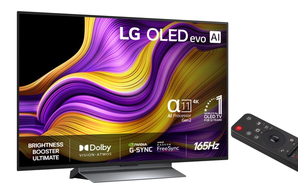 LG 48'' OLED evo G5 – 4K TV med stativ