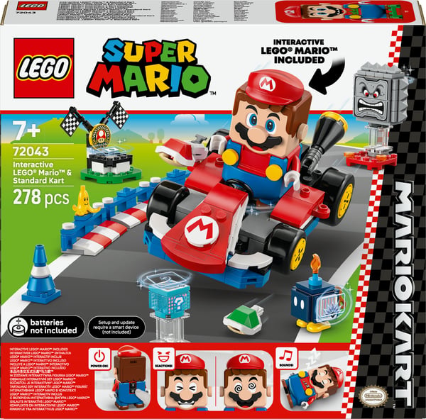 LEGO Super Mario 72043: Mario Kart - Interaktiv LEGO Mario och Standard Kart