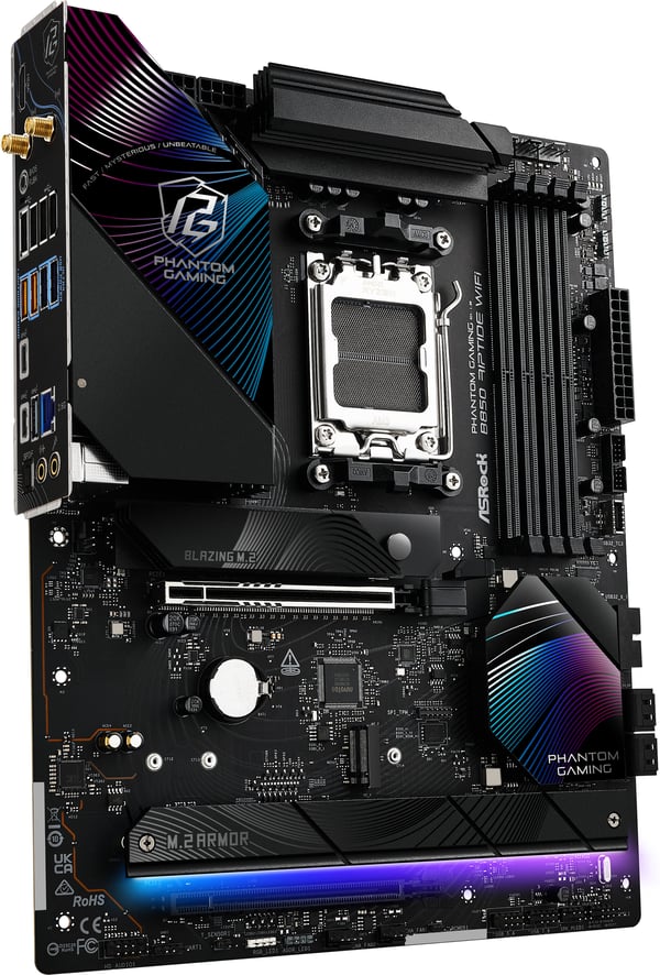 Asrock Phantom Gaming B850 Riptide WiFi AMD AM5 ATX-moderkort