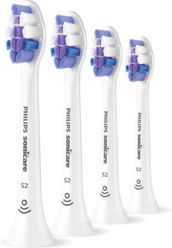 Philips Sonicare S2 Sensitive ersättningsborstar, 4 st, HX6054/87