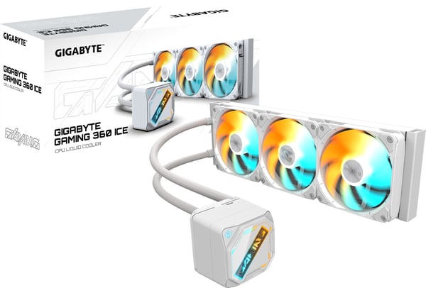 Gigabyte GAMING 360 ICE vätskekylningssystem, vit