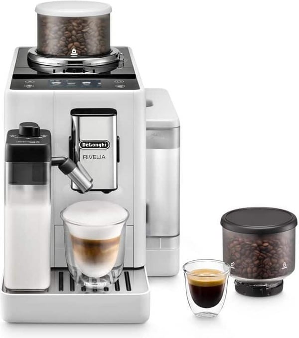 DeLonghi Rivelia kaffemaskin, vit (EXAM440.55.W)