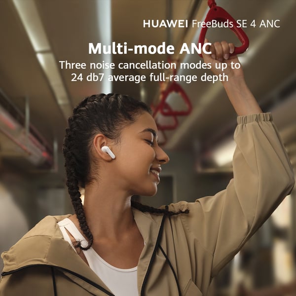 Huawei Freebuds SE 4 trådlösa öronproppar, vit
