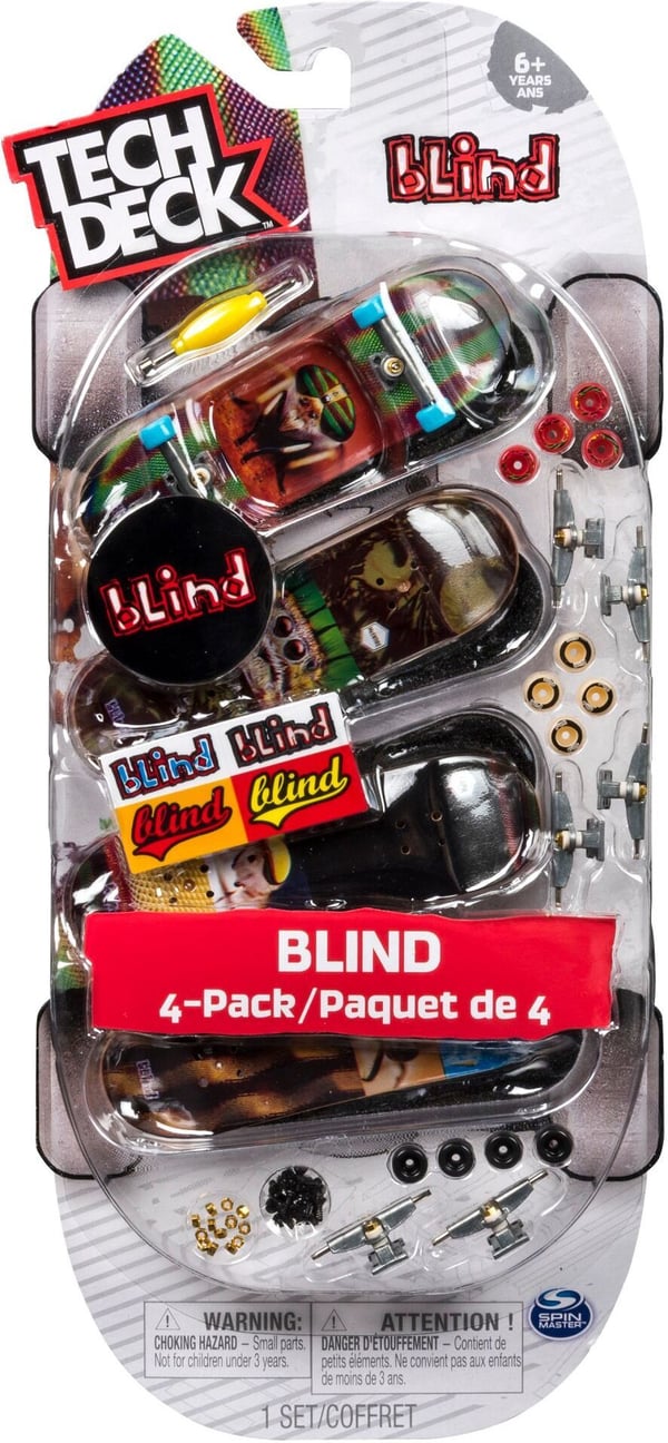 Tech Deck -finger skateboard, 4 st