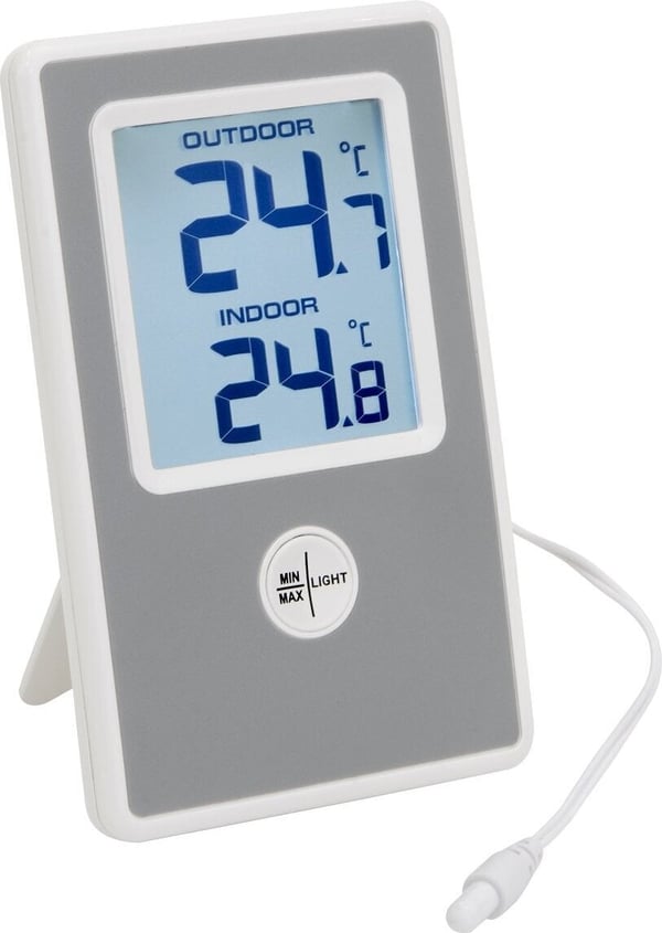 Finlands Termometer 286 - indendørs/udendørstermometer, med baggrundsbelysning
