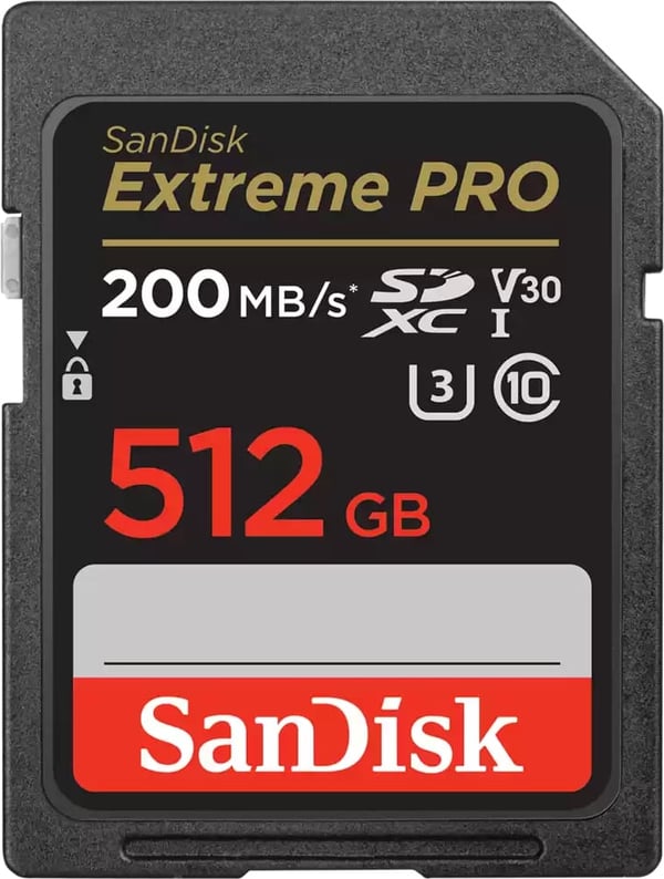 SanDisk 512 GB Extreme Pro SDXC UHS-I-minneskort