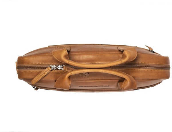 The Chesterfield Brand Calvi - computertaske til bærbar computer på 15,6 tommer, cognac