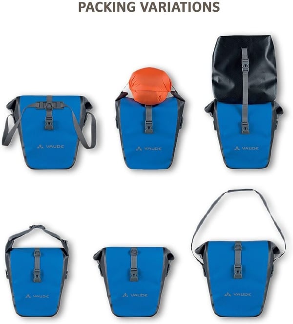 Vaude Aqua Back -sidoväskor, gul, par