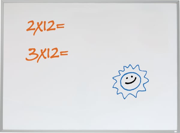 Nobo Home -whiteboard med aluminiumram, 58,5 x 43 cm