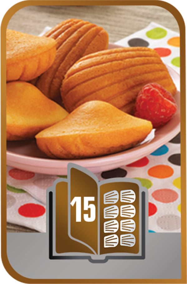 Tefal Snack Collection - stekplattor: 15 Madeleinet