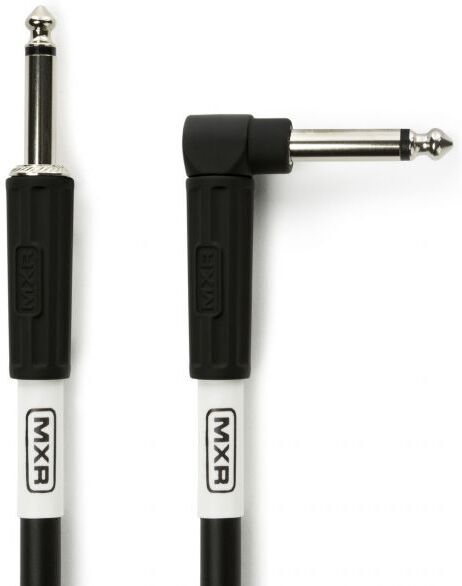 MXR Standard -instrumentkabel med vinklet kontakt 3m, sort