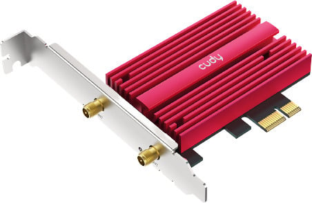 Cudy WE4000 AX5400 Tri-band PCI-E-WiFi 6E -adapter och Bluetooth 5.2 -adapter