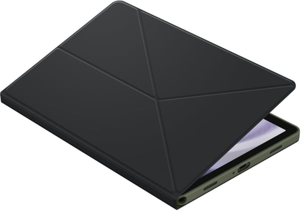 Samsung Galaxy Tab A9+ Book Cover -skyddsfodral, svart