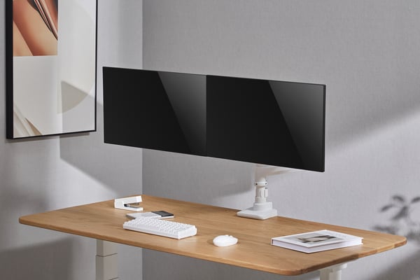 Mozi Infinity Line Dual -monitorstöds, vit