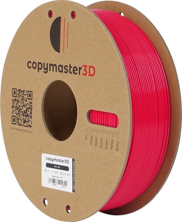 Copymaster3D PLA-filament til 3D-printere, 1,75 mm, rød