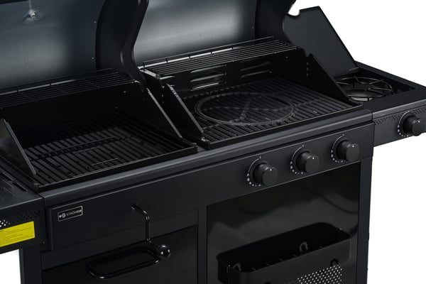 Anton Oliver Black BX-Double gas-/kolgrill