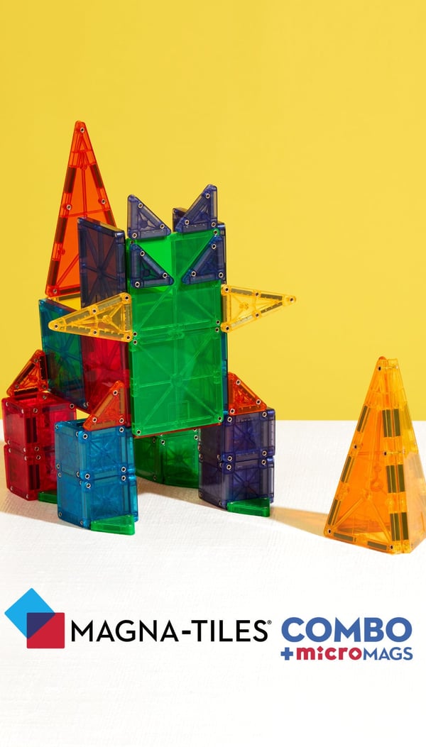 MAGNA-TILES & microMAGS Kombinations magnetbyggsats, 46 delar
