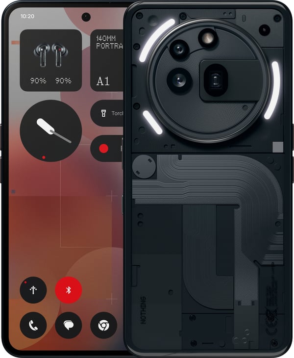 Nothing Phone (3a) Pro telefon, 256/12 GB, svart