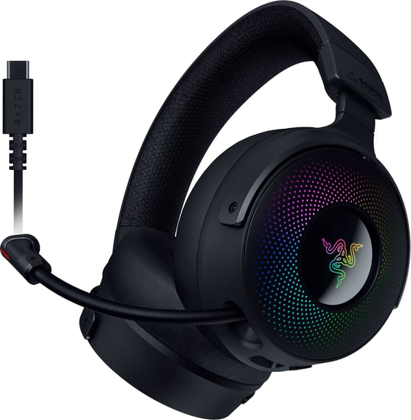 Razer Kraken V4 Pro trådløse gaming headset, sort