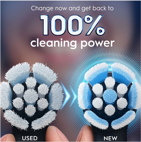 Oral-B iO Gentle Care borsthuvuden, 6 st, svart