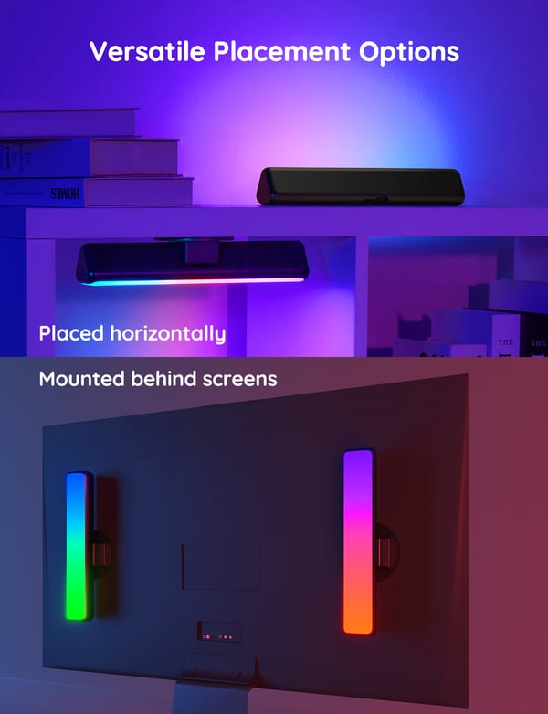 Govee Flow Plus Light Bars ljusstavar 2 st, WiFi, Bluetooth
