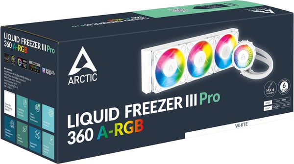 Arctic Liquid Freezer III Pro 360 A-RGB vätskekylsystem, vit