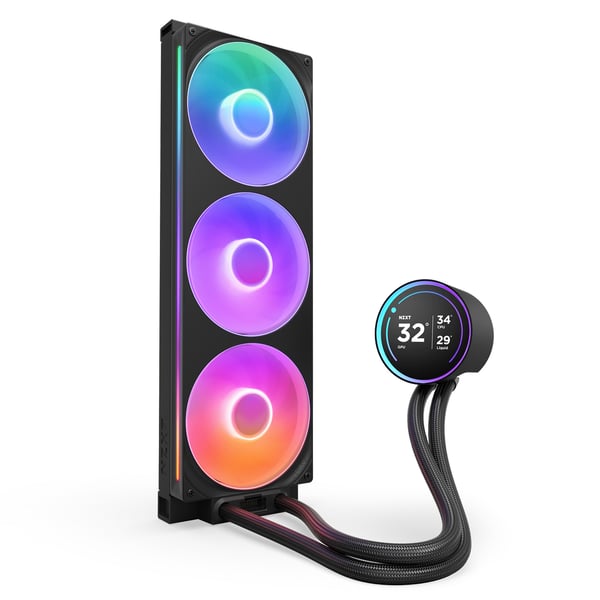 NZXT Kraken 420 Elite RGB V2 vätskekylningssystem, svart