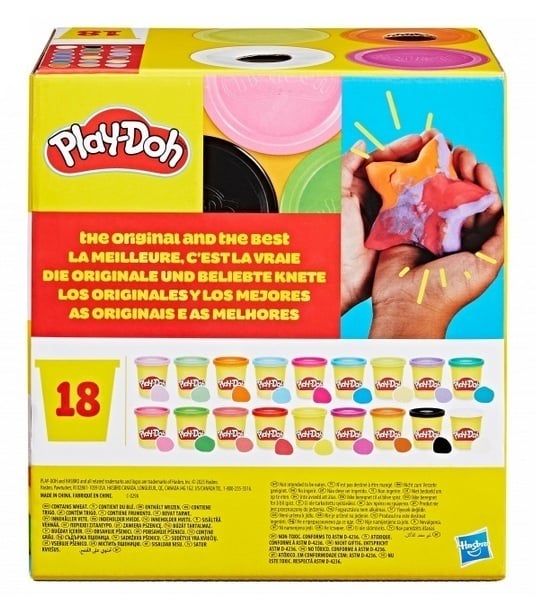 PLAY-DOH Fantasi modellervaxset, 18 burkar