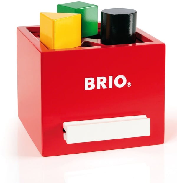 Brio 30148 - Byggklosslåda, röd