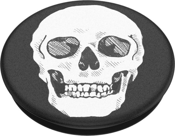 PopSockets PopGrip -hållare, Shaky Bones White