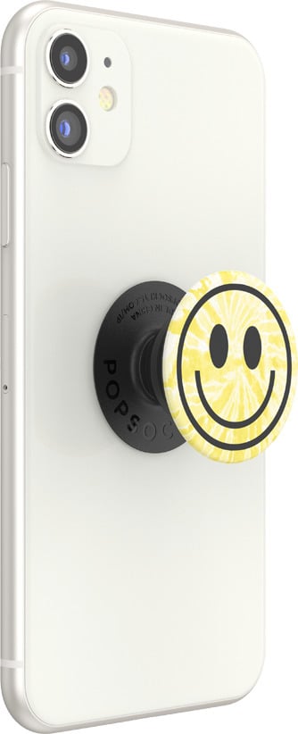 PopSockets PopGrip holder, Tie Dye Smiley